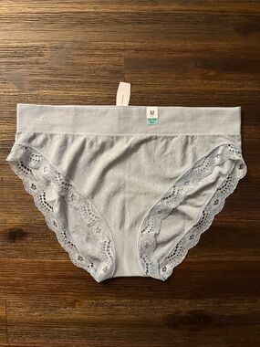 Maurices True Stretch Jacquard Dot High Waist Seamless Bikini Panty Medium NWT